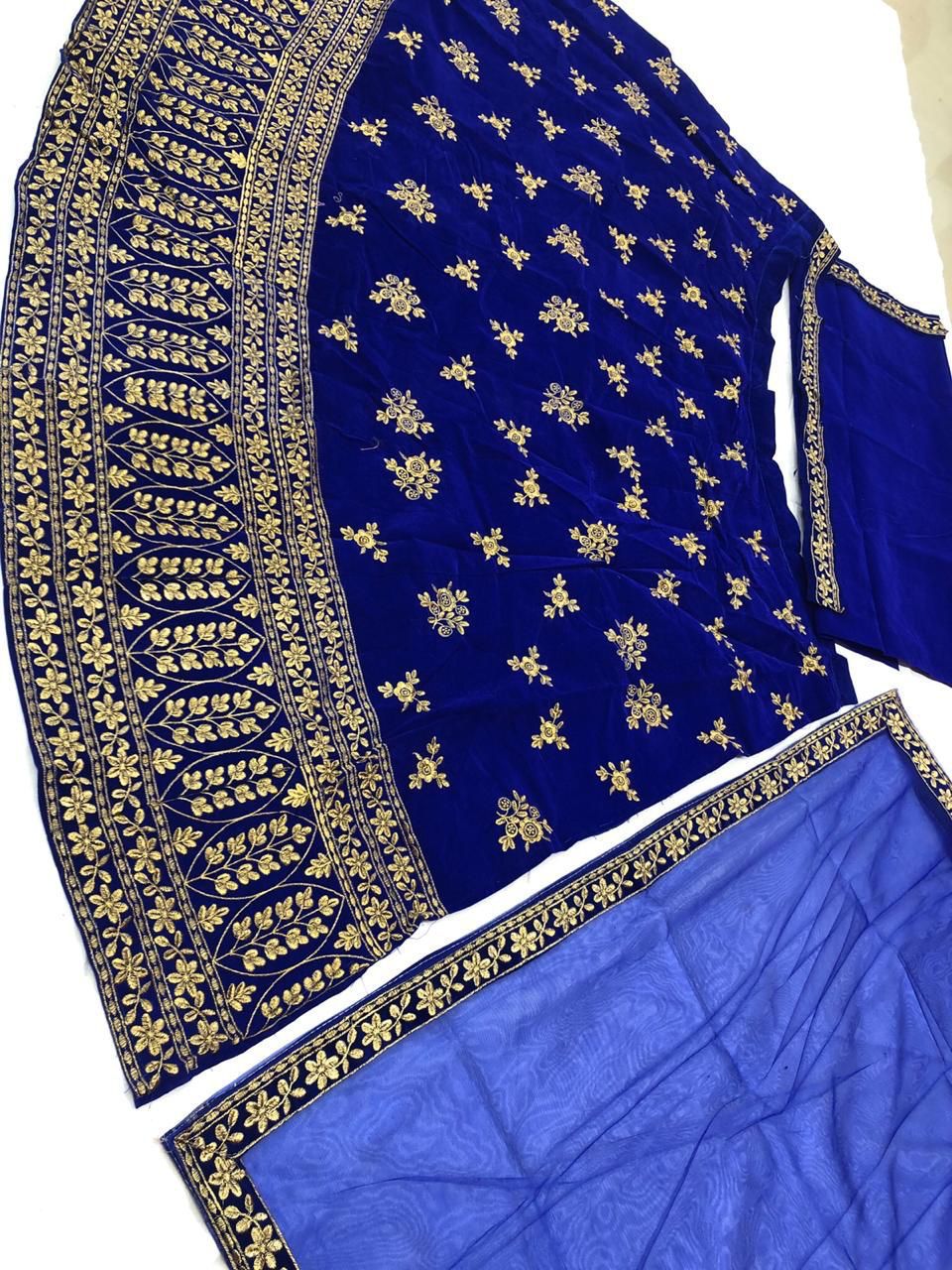 Lg 182 Designer Bridal Velvet Full Heavy Embroidery Lehenga Choli With Dupatta Catalog